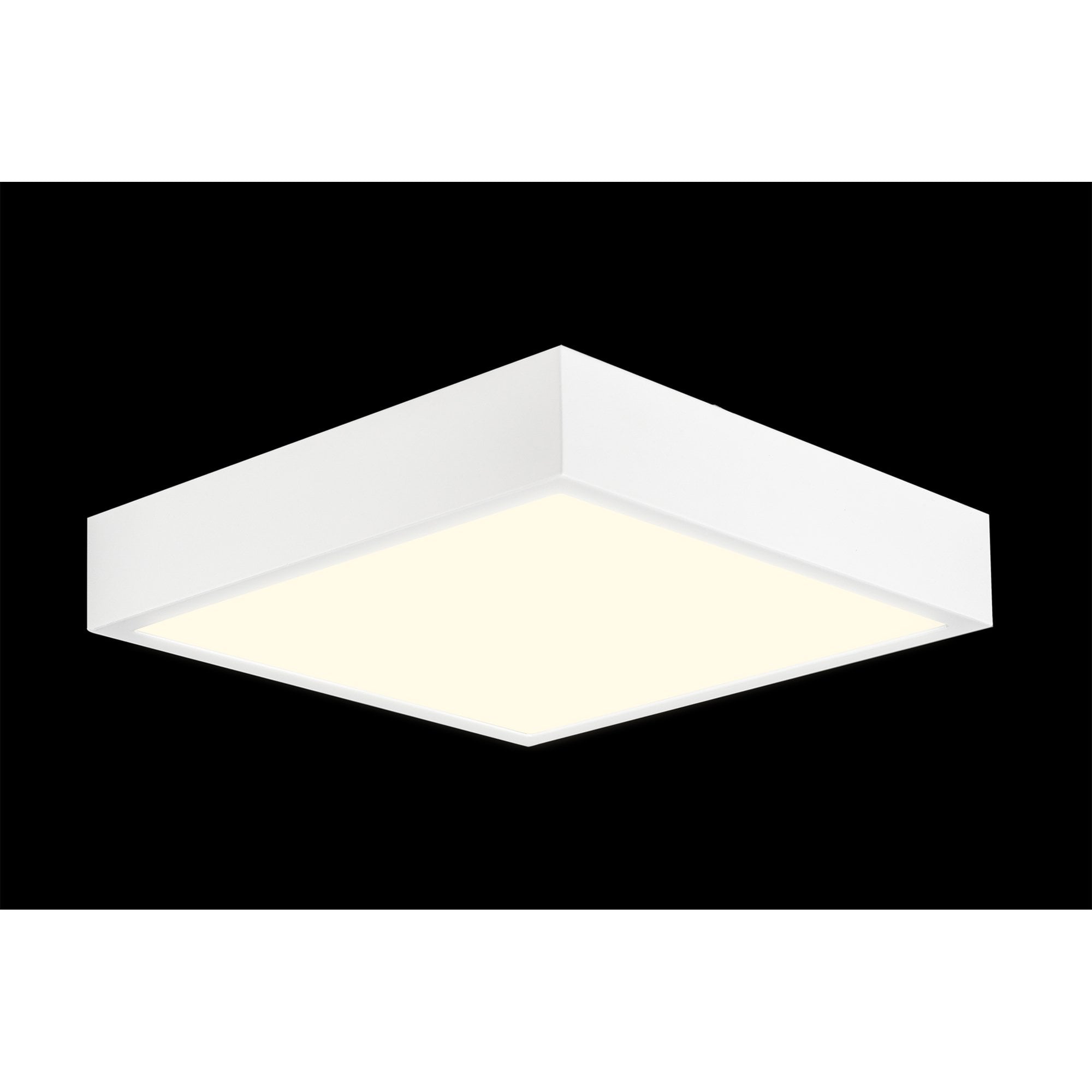 M6632 Saona 22.5cm Square LED Surface Flush Fitting 24W Matt White/Frosted Acrylic