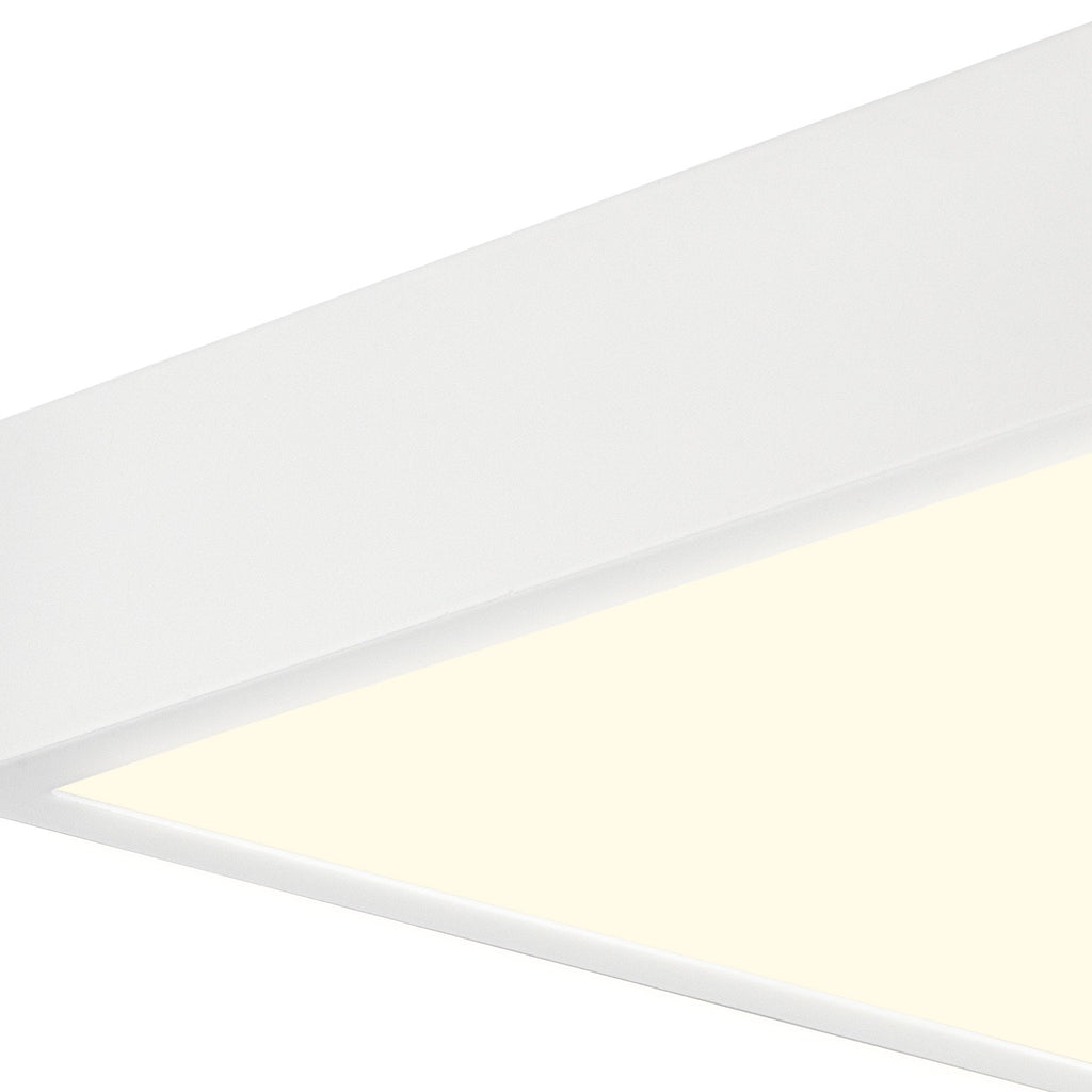 M6632 Saona 22.5cm Square LED Surface Flush Fitting 24W Matt White/Frosted Acrylic