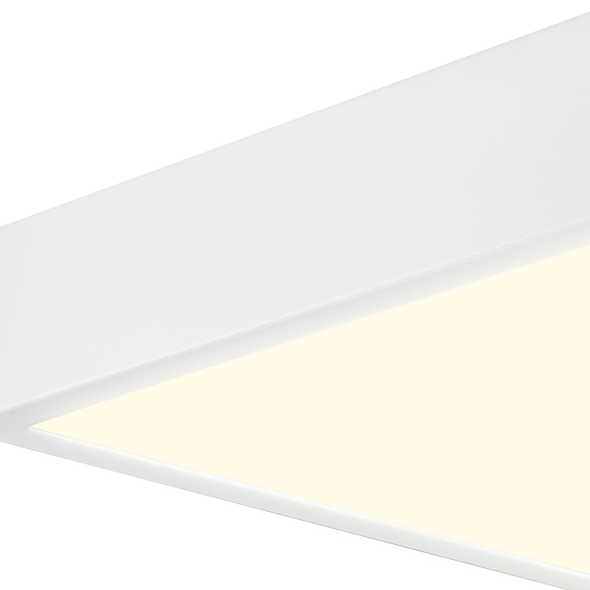 M6632 Saona 22.5cm Square LED Surface Flush Fitting 24W Matt White/Frosted Acrylic