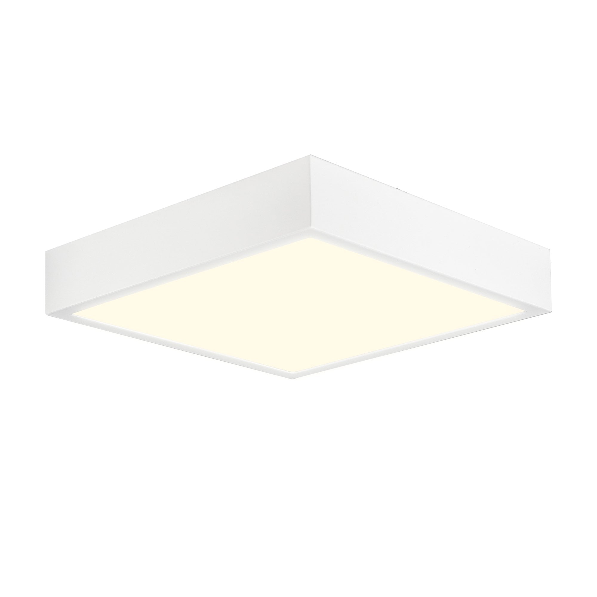 M6634 Saona 30cm Square LED Surface Flush Fitting 30W Matt White/Frosted Acrylic