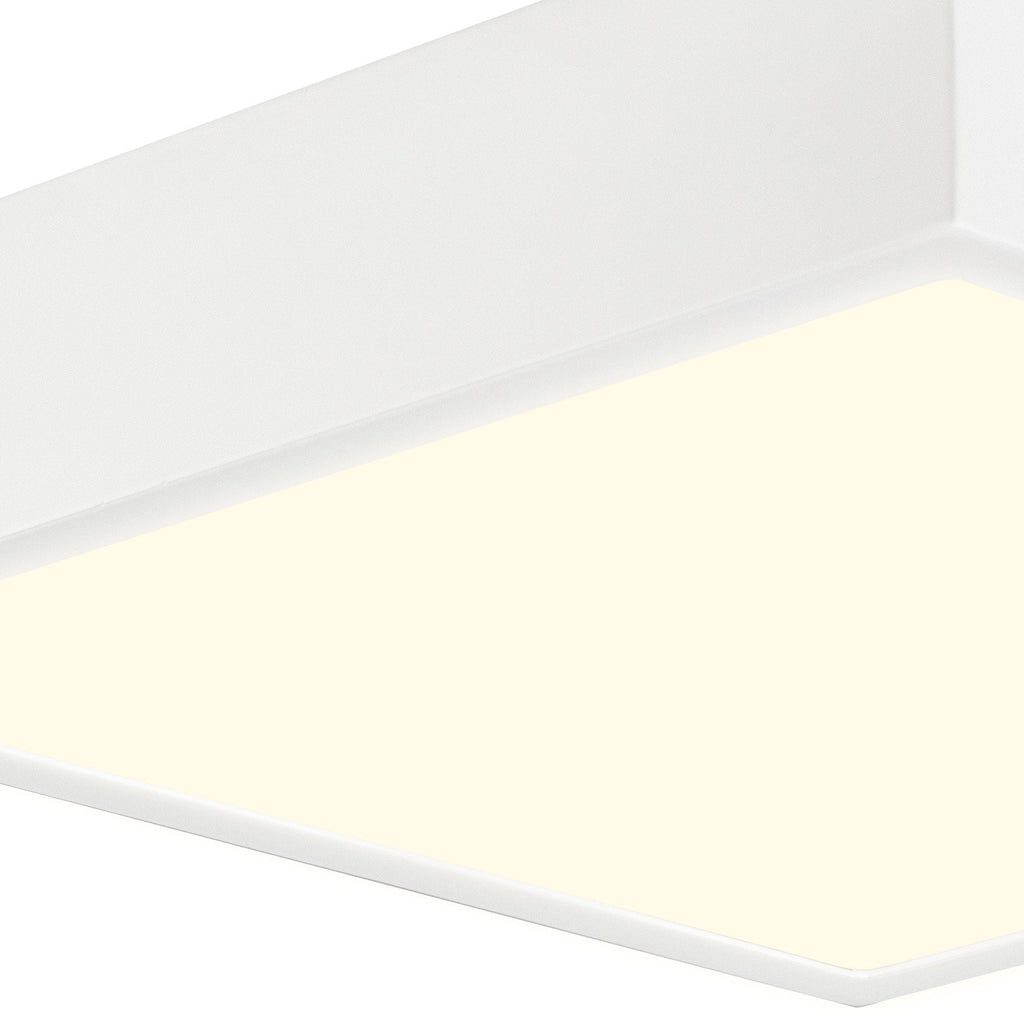 M6634 Saona 30cm Square LED Surface Flush Fitting 30W Matt White/Frosted Acrylic