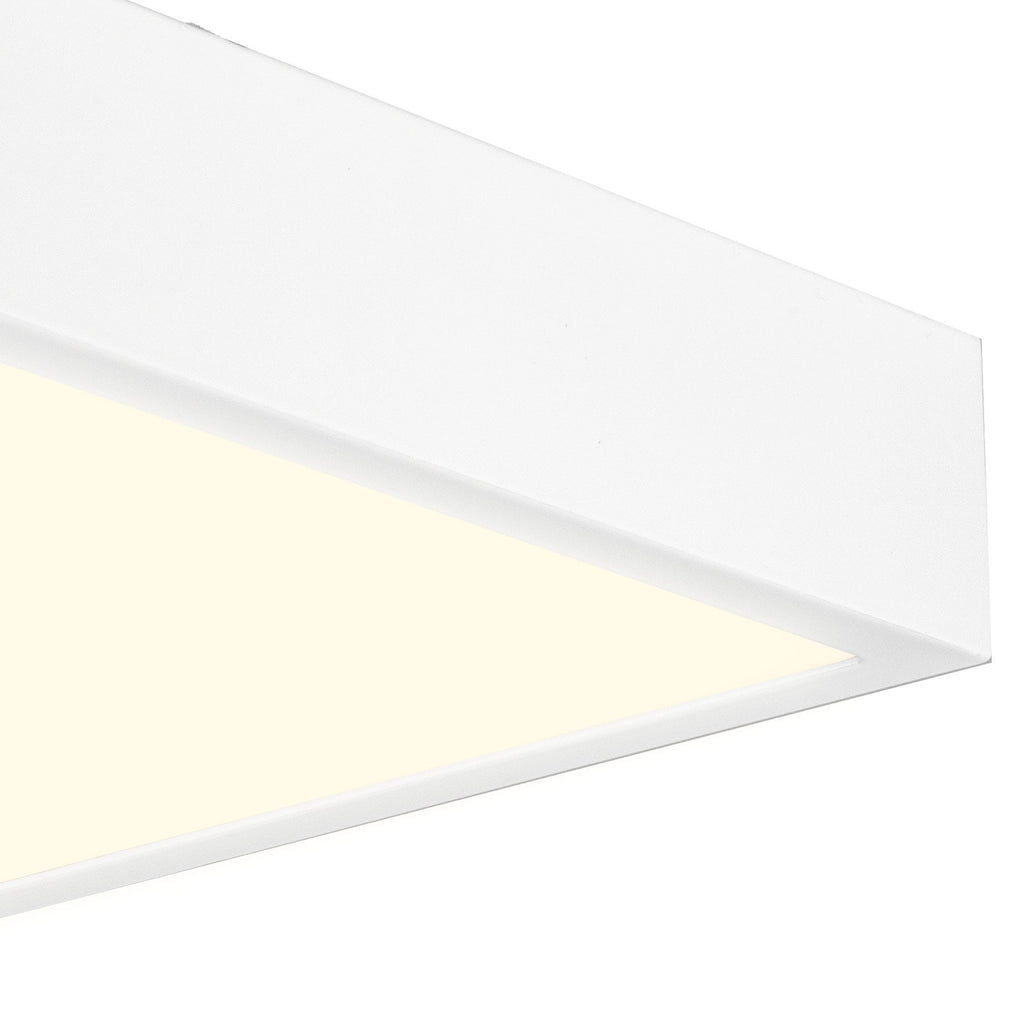 M6634 Saona 30cm Square LED Surface Flush Fitting 30W Matt White/Frosted Acrylic