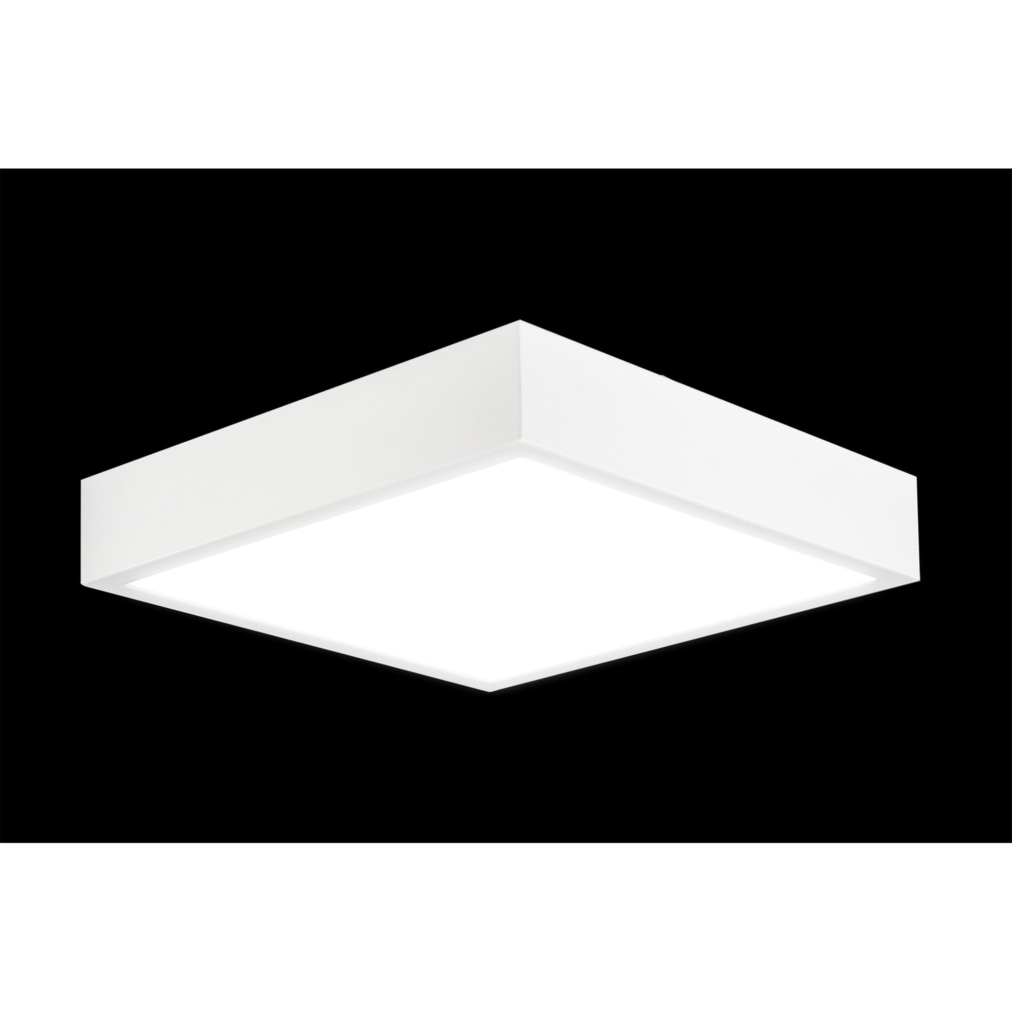 M6633 Saona 22.5cm Square LED Surface Flush Fitting 24W Matt White/Frosted Acrylic