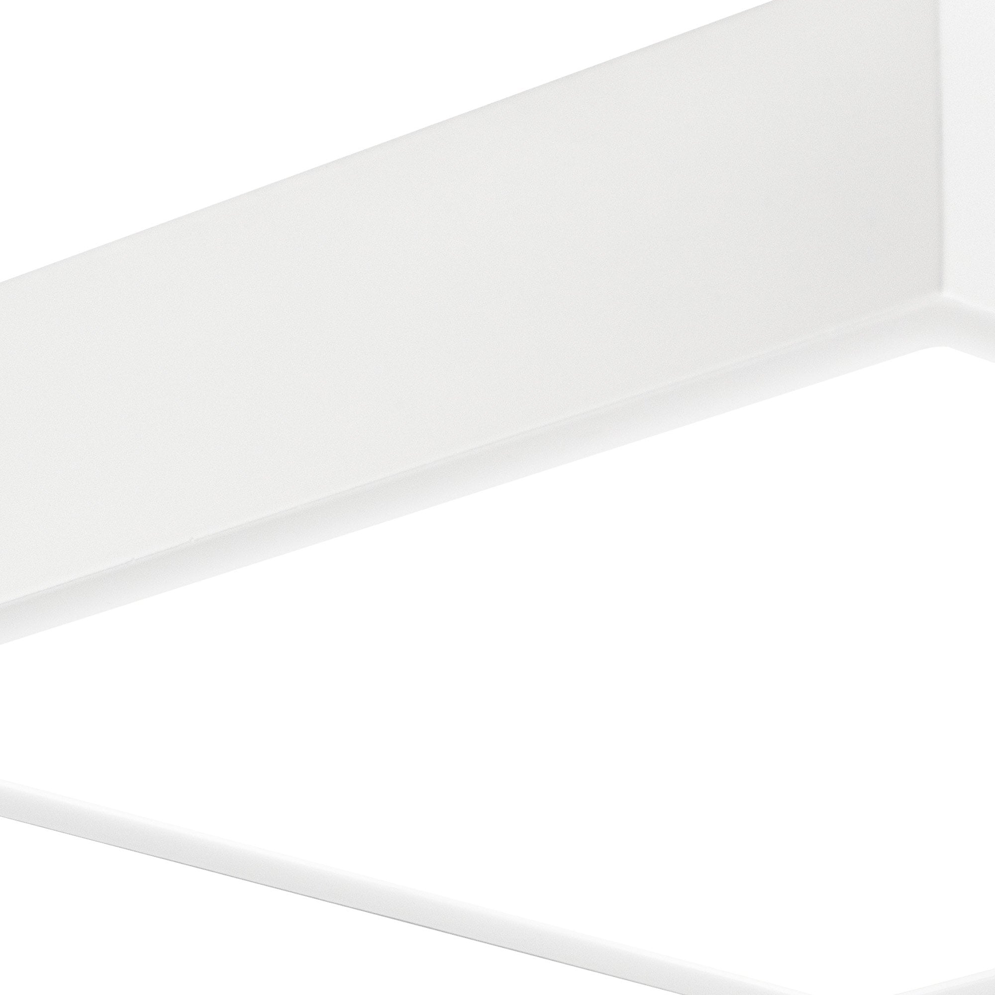 M6633 Saona 22.5cm Square LED Surface Flush Fitting 24W Matt White/Frosted Acrylic
