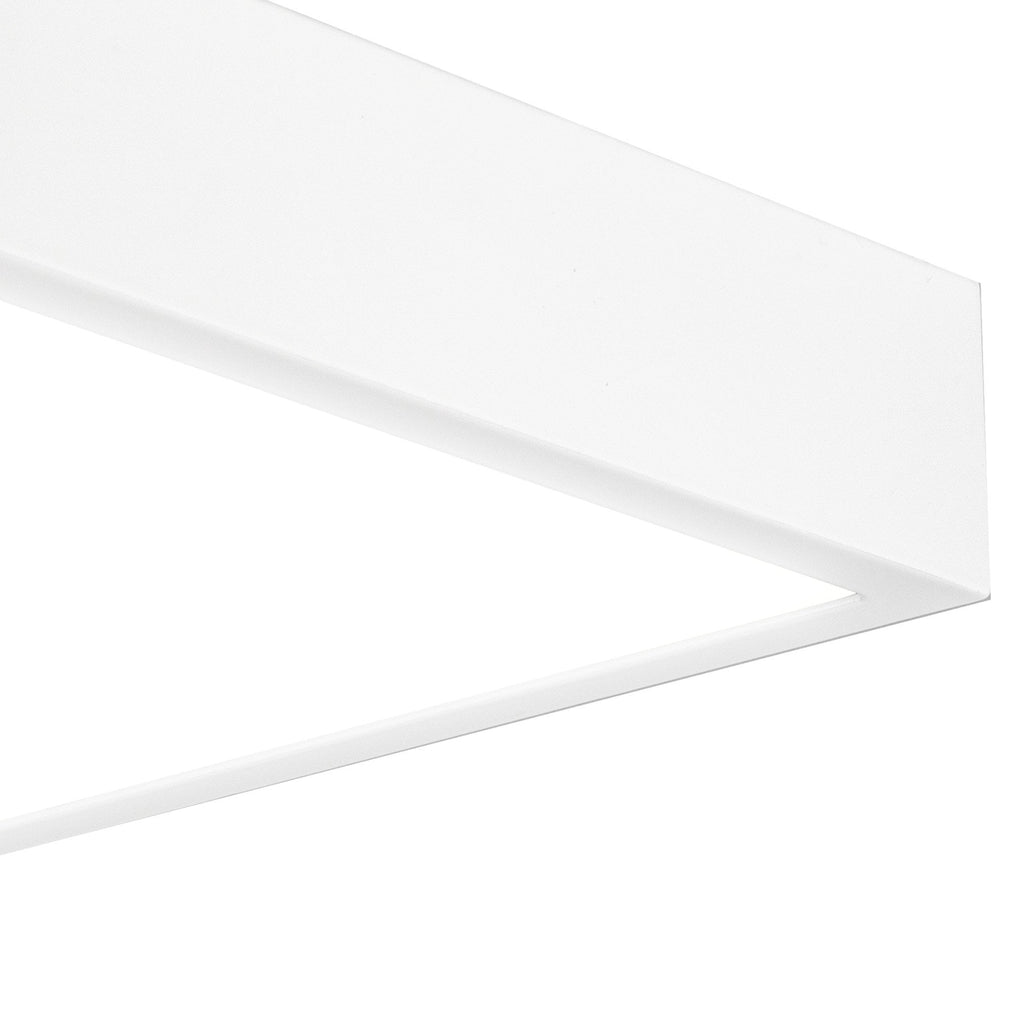 M6633 Saona 22.5cm Square LED Surface Flush Fitting 24W Matt White/Frosted Acrylic