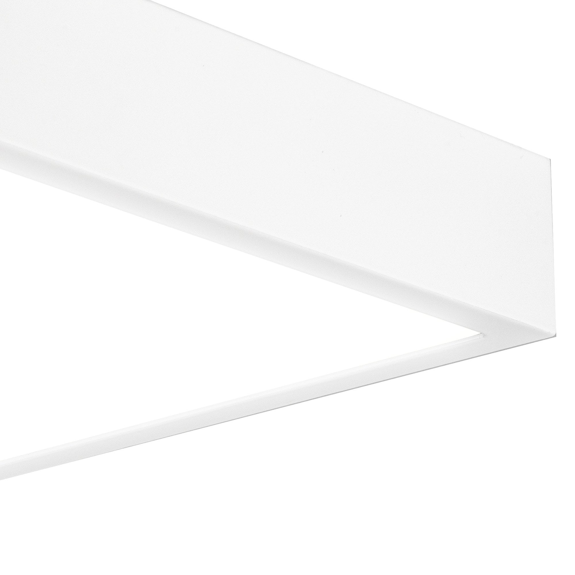 M6633 Saona 22.5cm Square LED Surface Flush Fitting 24W Matt White/Frosted Acrylic