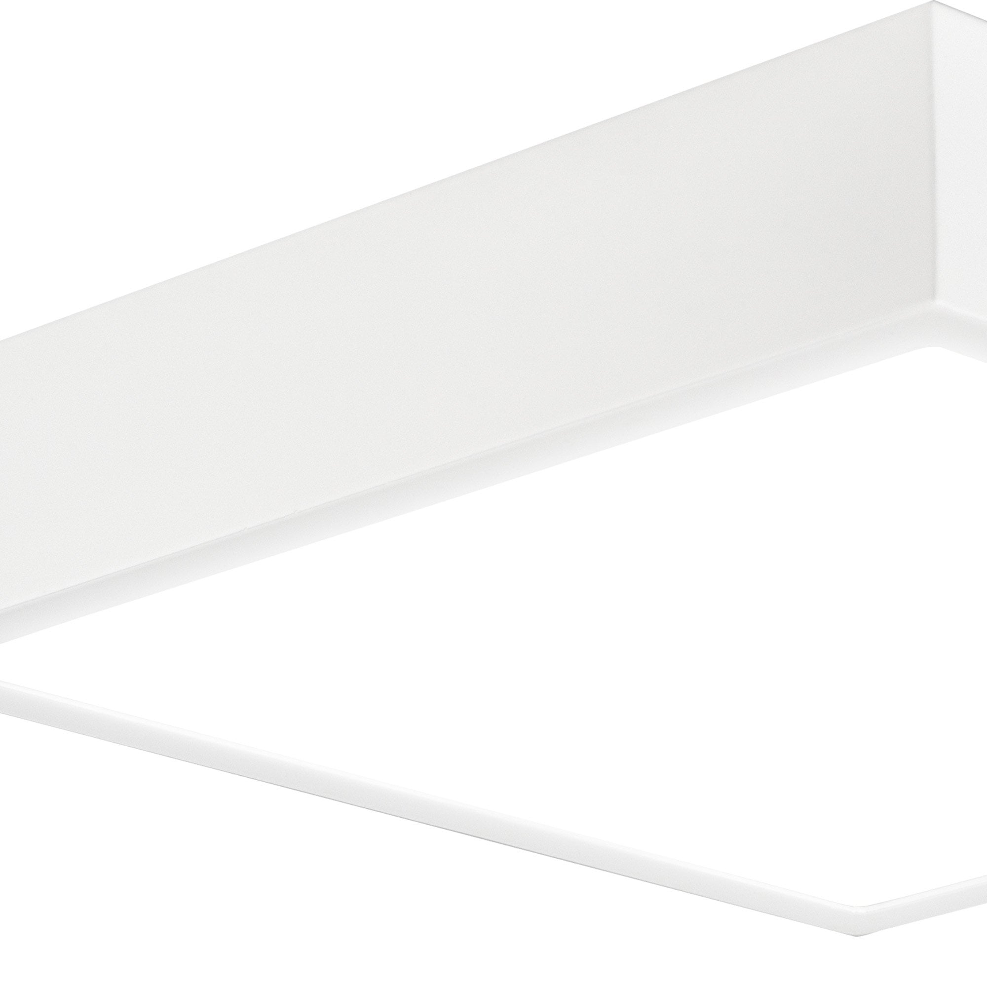 M6629 Saona 12cm Square LED Surface Flush Fitting 8W Matt White/Frosted Acrylic