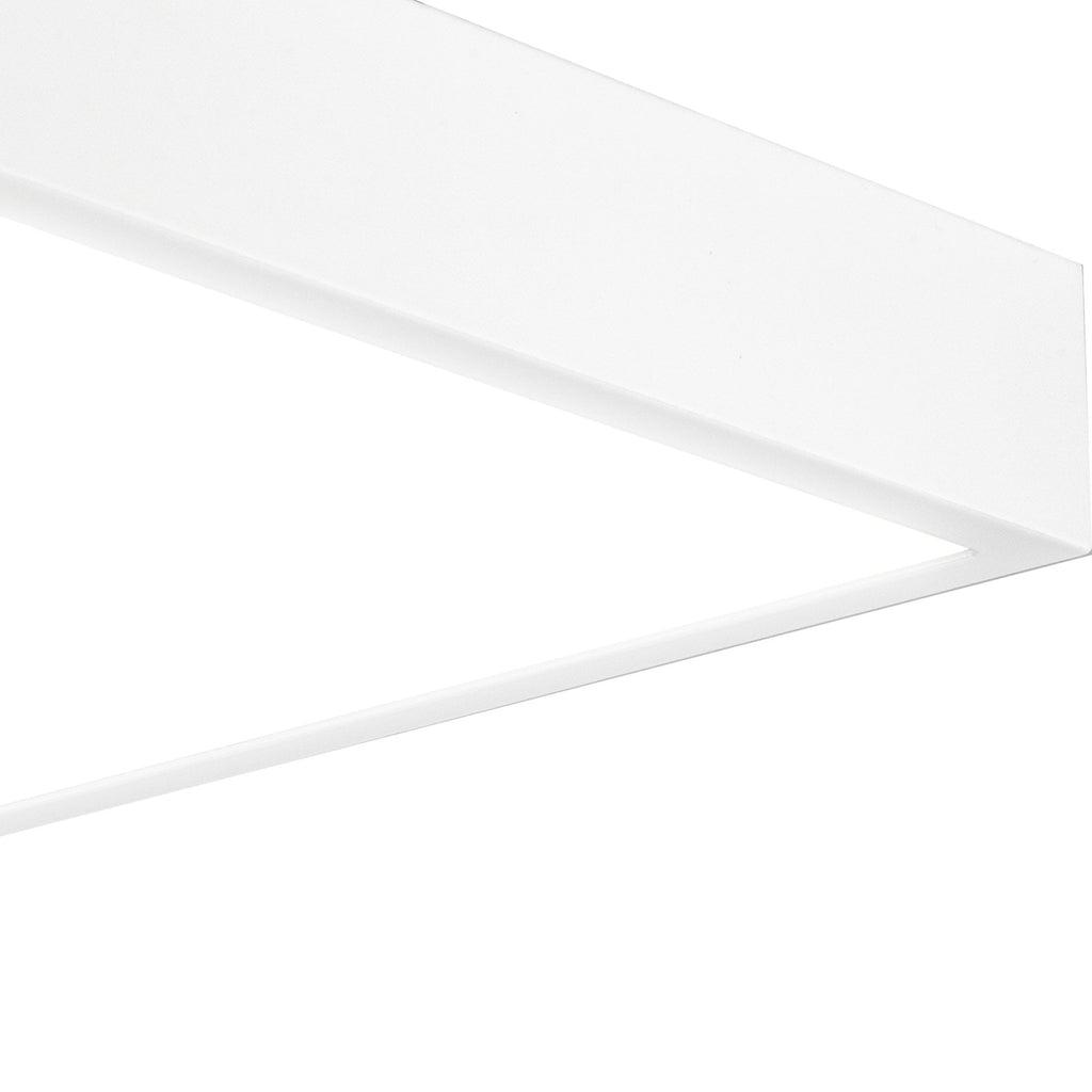 M6629 Saona 12cm Square LED Surface Flush Fitting 8W Matt White/Frosted Acrylic