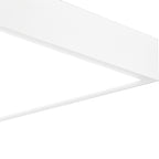 M6629 Saona 12cm Square LED Surface Flush Fitting 8W Matt White/Frosted Acrylic