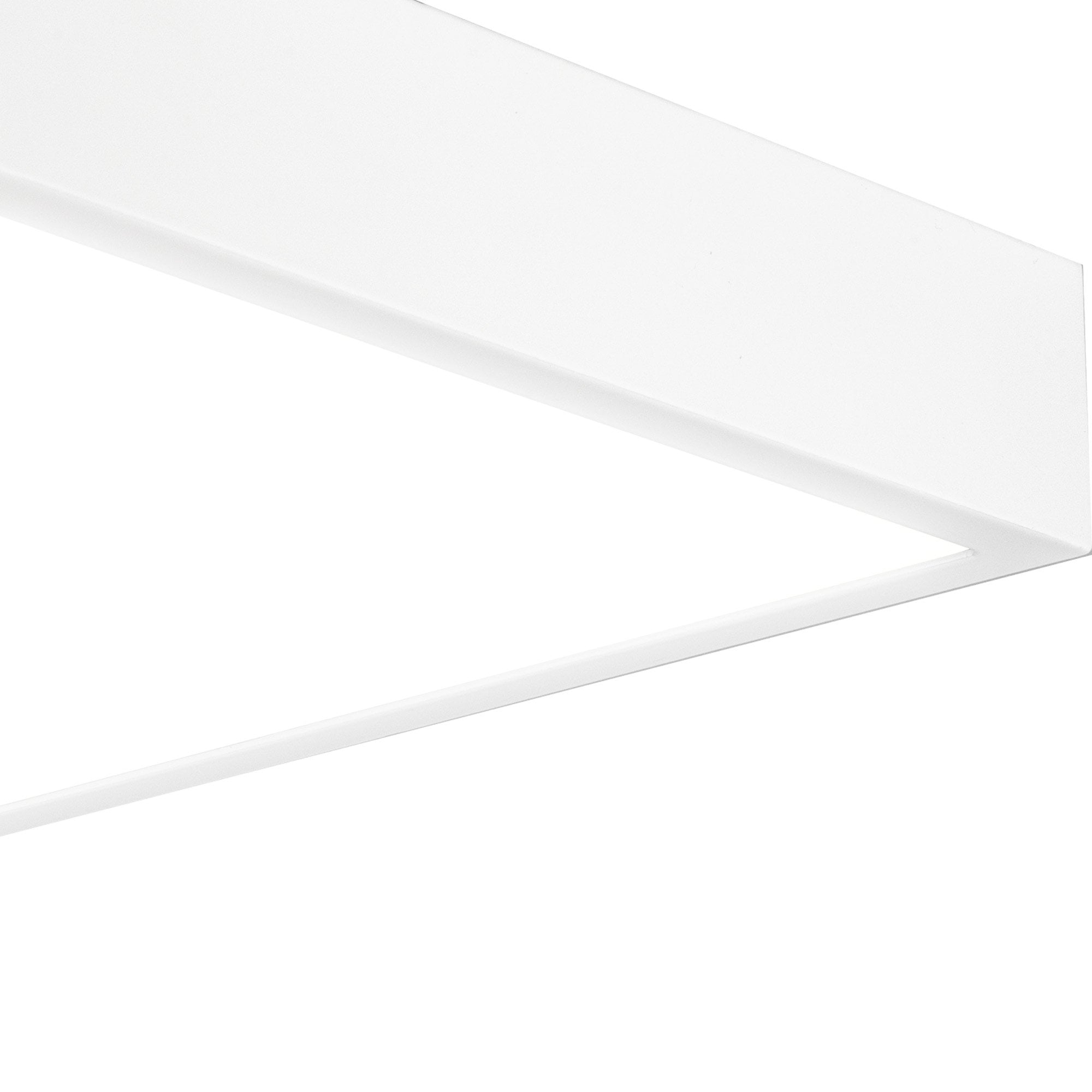 M6629 Saona 12cm Square LED Surface Flush Fitting 8W Matt White/Frosted Acrylic