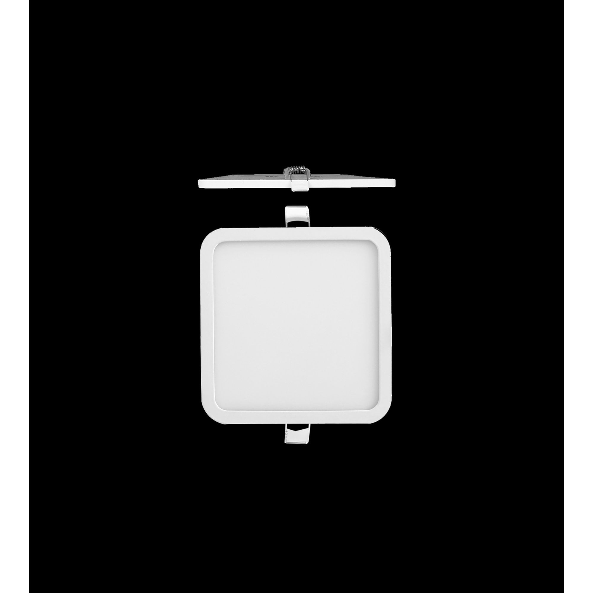 MC0195 Saona 14.5cm Square Recessed Ultra Slim Downlight 12W LED Matt White