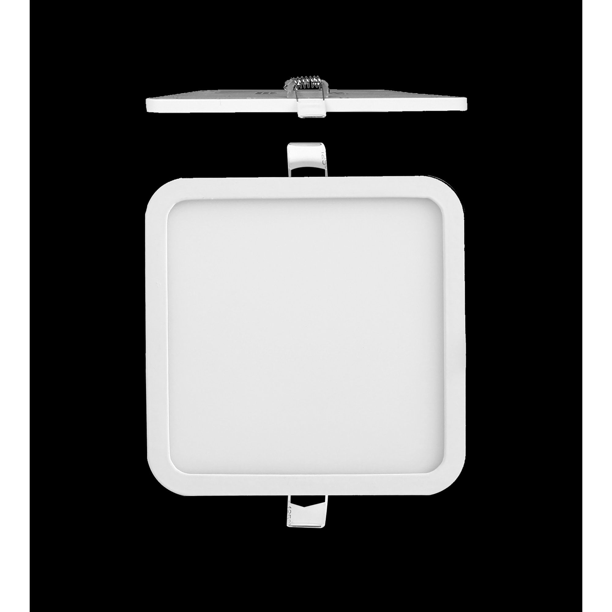 MC0197 Saona 22.5cm Square Recessed Ultra Slim Downlight 24W LED Matt White