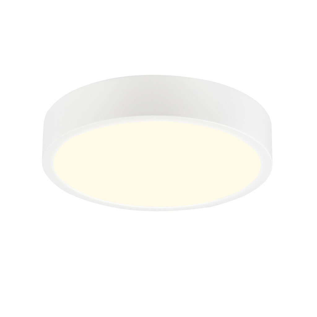 M6626 Saona 30cm Round LED Surface Flush Fitting 30W Matt White/Frosted Acrylic