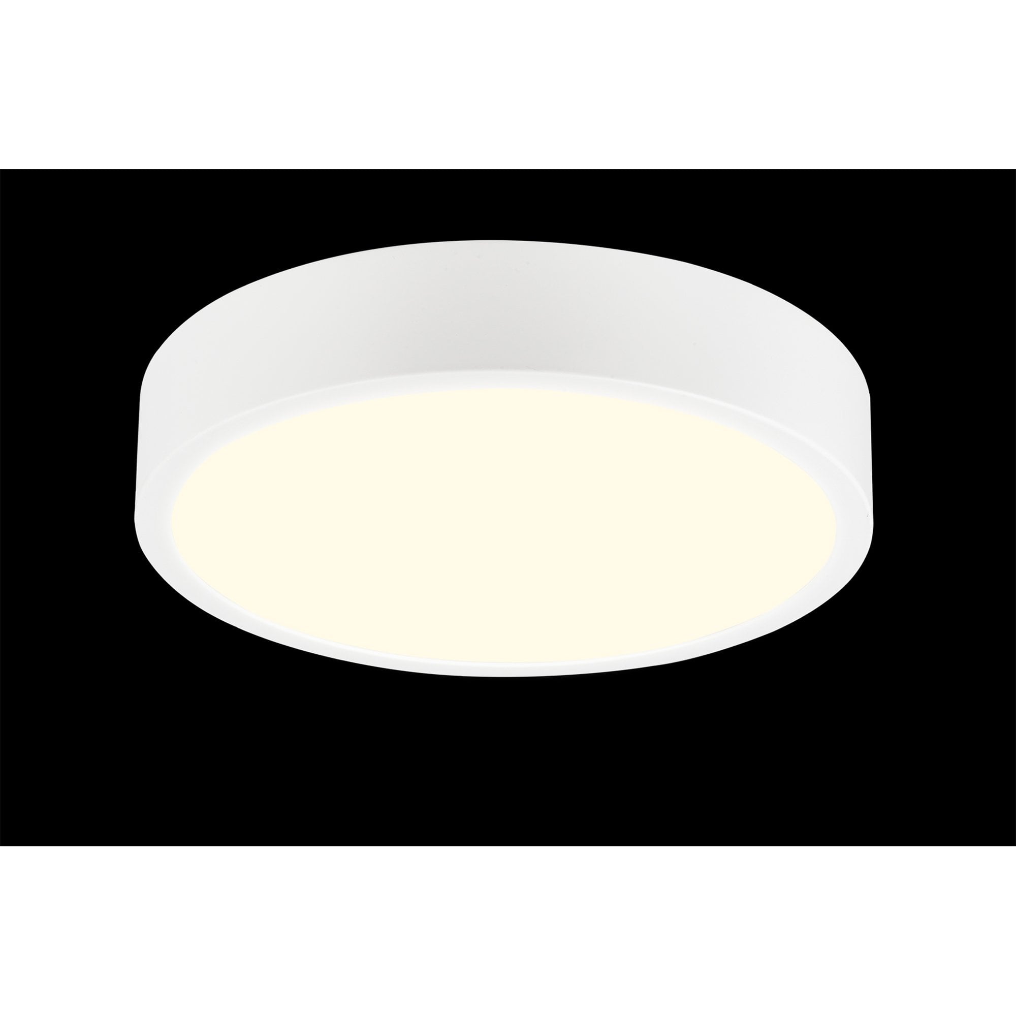 M6626 Saona 30cm Round LED Surface Flush Fitting 30W Matt White/Frosted Acrylic