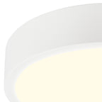 M6626 Saona 30cm Round LED Surface Flush Fitting 30W Matt White/Frosted Acrylic
