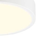M6626 Saona 30cm Round LED Surface Flush Fitting 30W Matt White/Frosted Acrylic