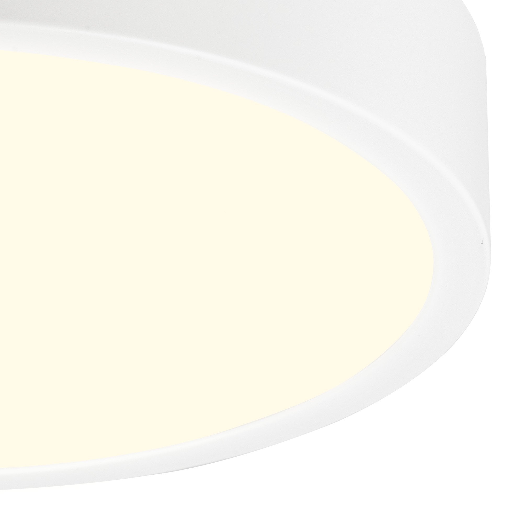 M6626 Saona 30cm Round LED Surface Flush Fitting 30W Matt White/Frosted Acrylic