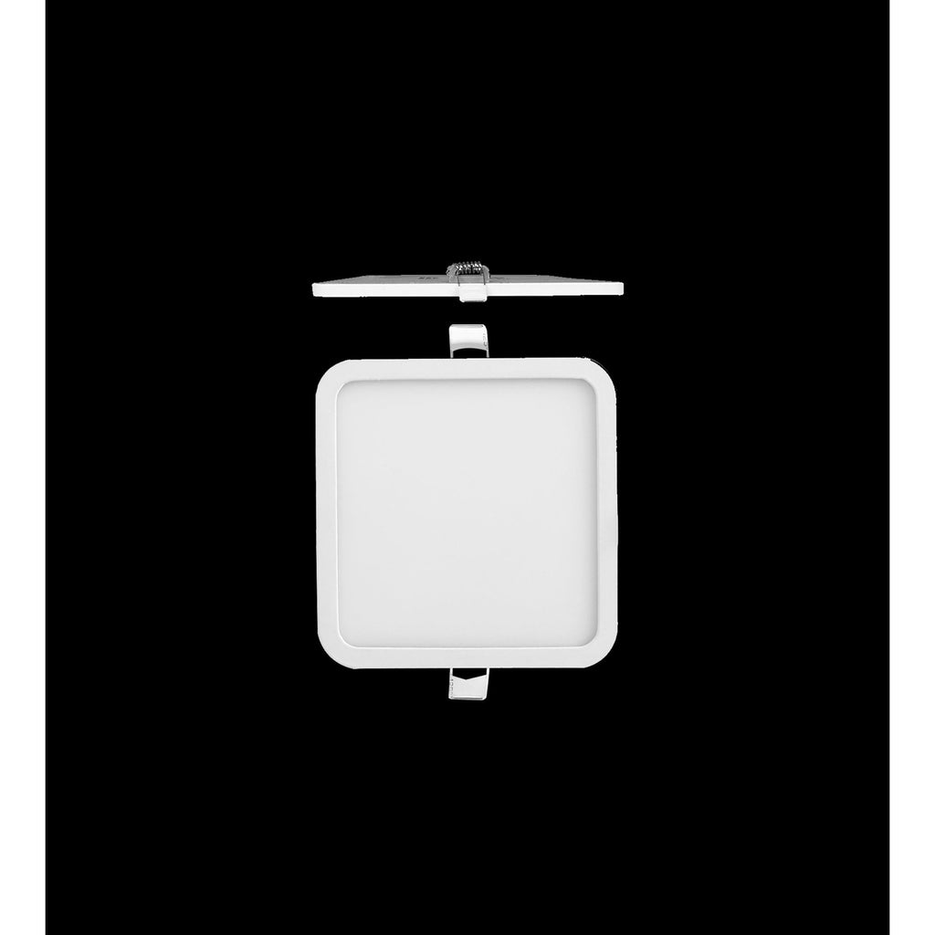MC0191 Saona 14.5cm Square Recessed Ultra Slim Downlight 12W LED Matt White