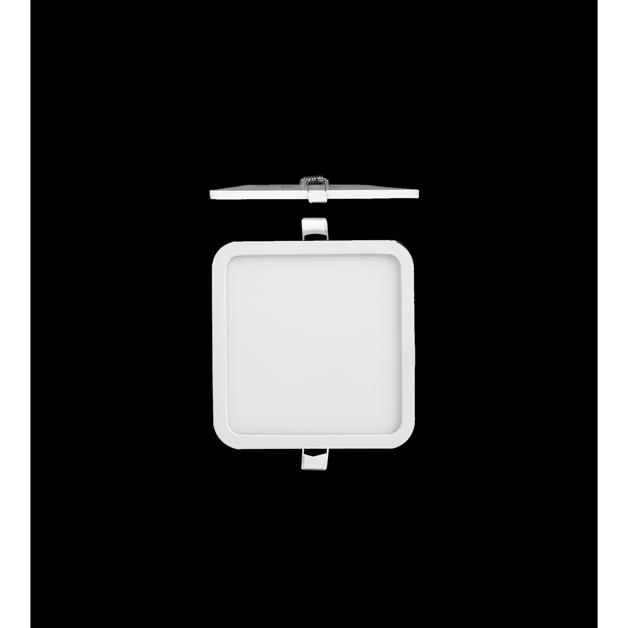 MC0191 Saona 14.5cm Square Recessed Ultra Slim Downlight 12W LED Matt White
