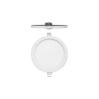 MC0185 Saona 14.5cm Round LED Recessed Ultra Slim Downlight 12W Matt White/Frosted Acrylic