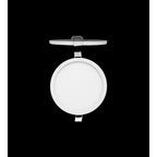 MC0185 Saona 14.5cm Round LED Recessed Ultra Slim Downlight 12W Matt White/Frosted Acrylic