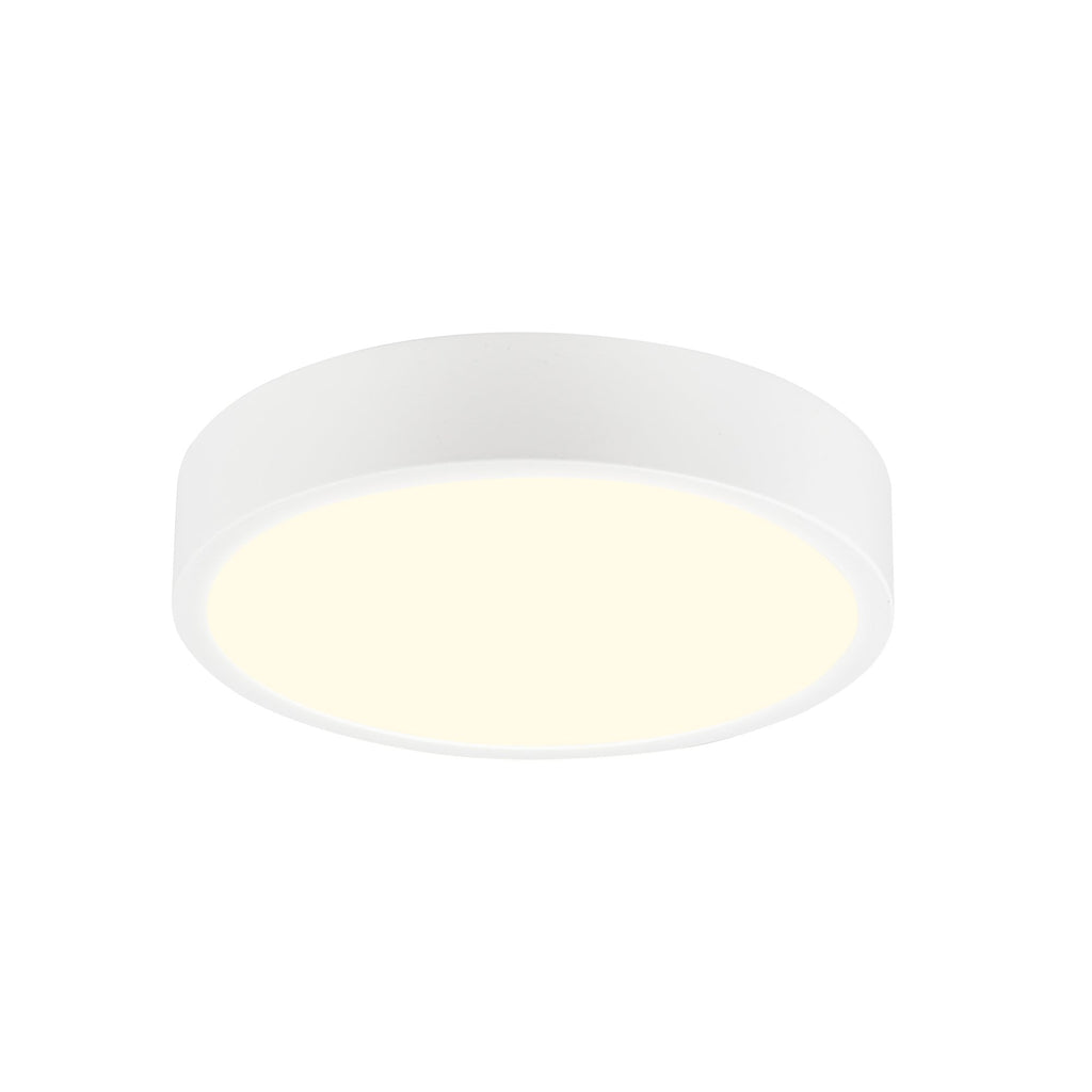 M6622 Saona 17cm Round LED Surface Flush Fitting 14W Matt White/Frosted Acrylic