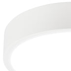 M6625 Saona 22.5cm Round LED Surface Flush Fitting 24W Matt White/Frosted Acrylic