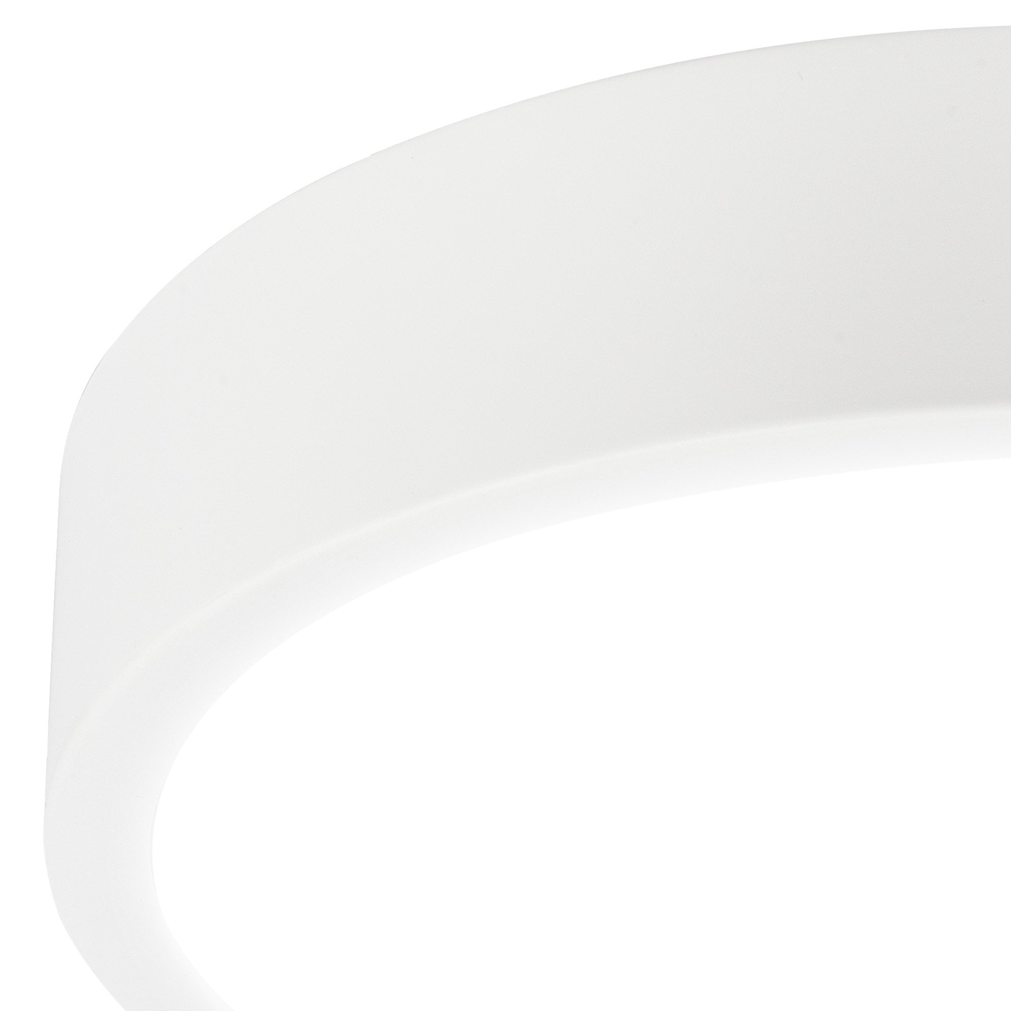 M6625 Saona 22.5cm Round LED Surface Flush Fitting 24W Matt White/Frosted Acrylic