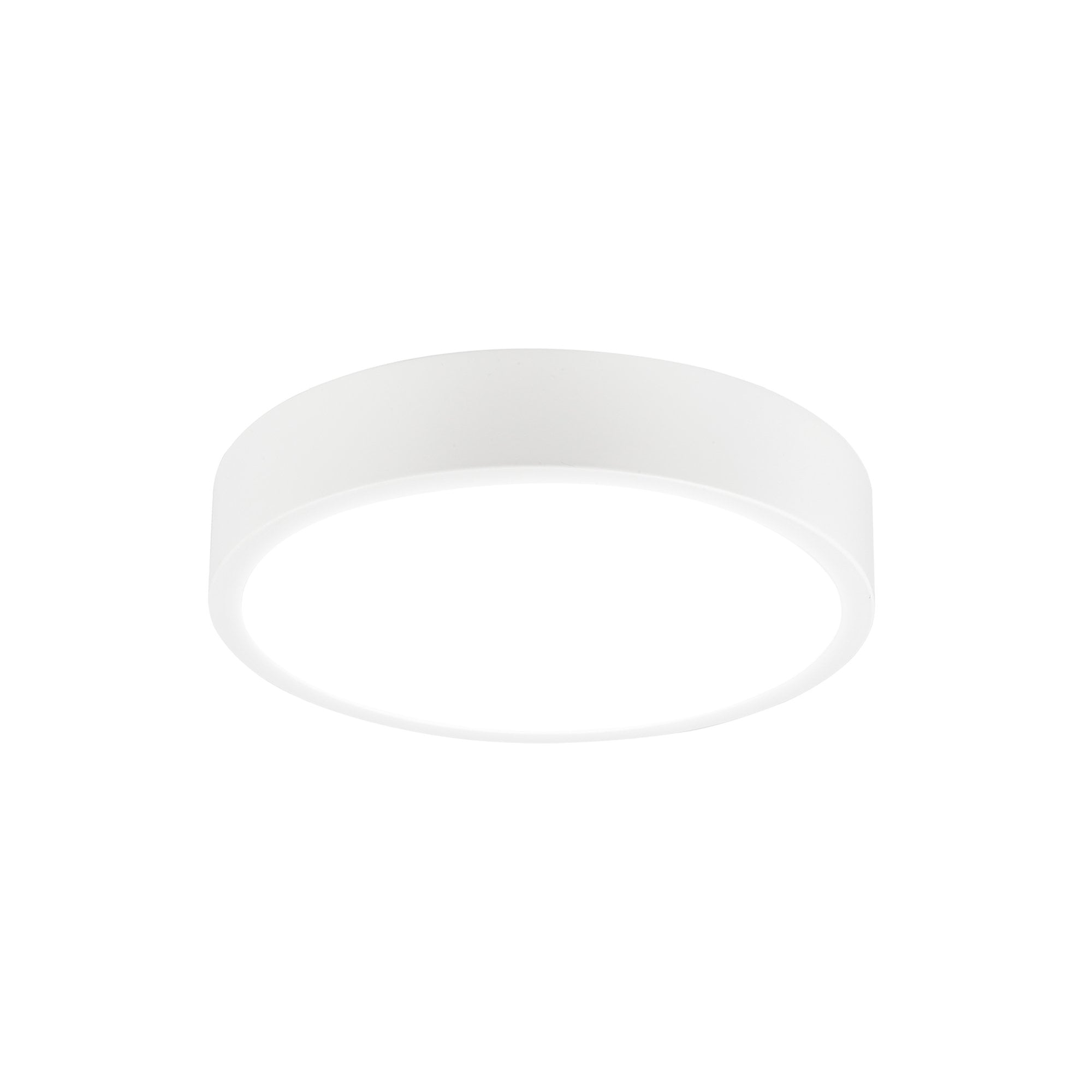M6621 Saona 12cm Round LED Surface Flush Fitting 8W Matt White/Frosted Acrylic