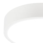 M6621 Saona 12cm Round LED Surface Flush Fitting 8W Matt White/Frosted Acrylic