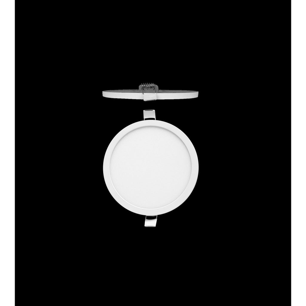 MC0184 Saona 9cm Round LED Recessed Ultra Slim Downlight 6W Matt White/Frosted Acrylic