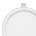MC0184 Saona 9cm Round LED Recessed Ultra Slim Downlight 6W Matt White/Frosted Acrylic