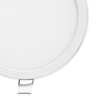 MC0184 Saona 9cm Round LED Recessed Ultra Slim Downlight 6W Matt White/Frosted Acrylic