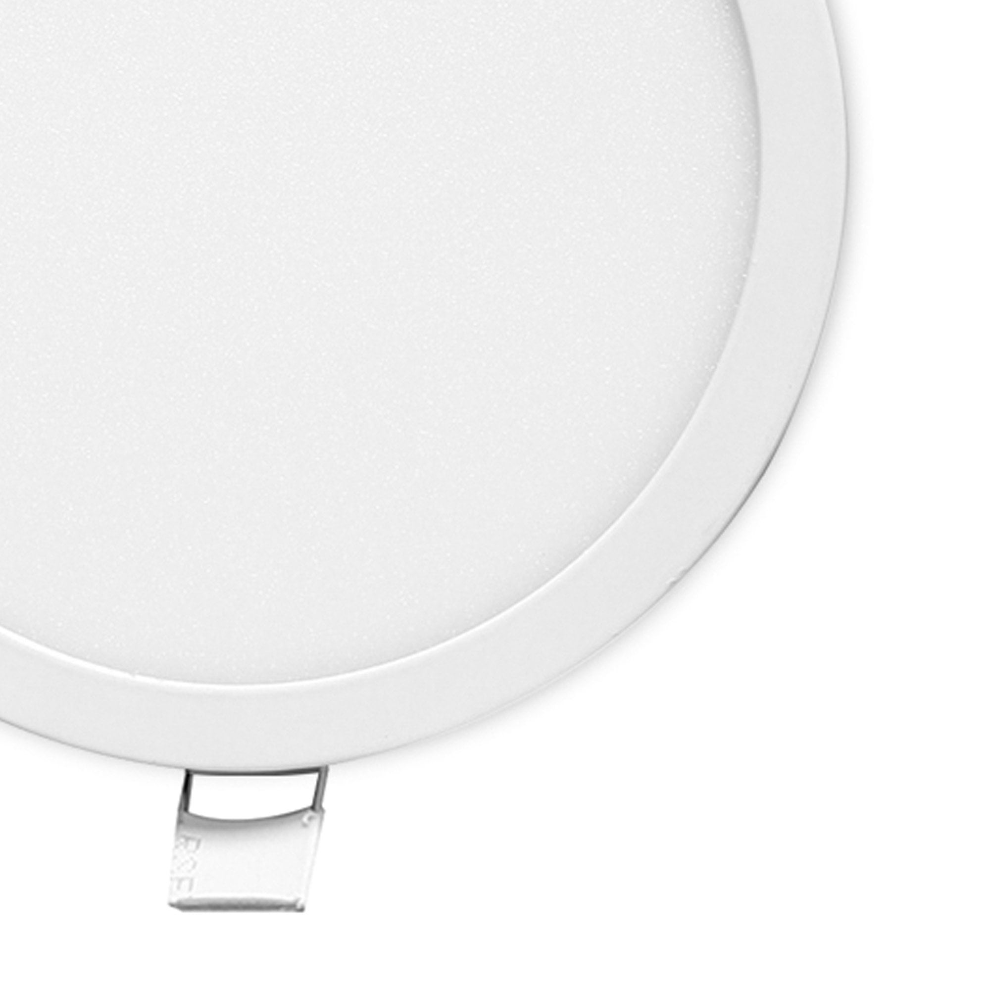 MC0184 Saona 9cm Round LED Recessed Ultra Slim Downlight 6W Matt White/Frosted Acrylic