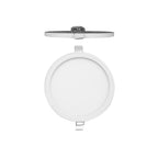MC0182 Saona 17.5cm Round LED Recessed Ultra Slim Downlight 18W Matt White/Frosted Acrylic