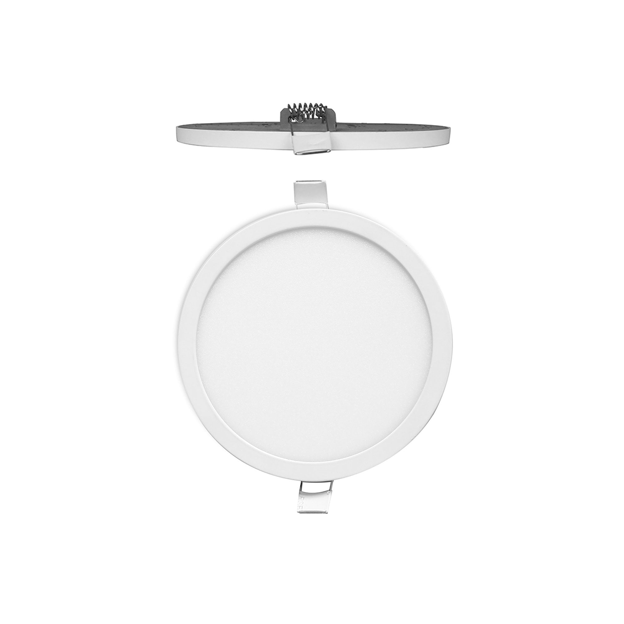MC0182 Saona 17.5cm Round LED Recessed Ultra Slim Downlight 18W Matt White/Frosted Acrylic