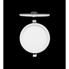 MC0182 Saona 17.5cm Round LED Recessed Ultra Slim Downlight 18W Matt White/Frosted Acrylic