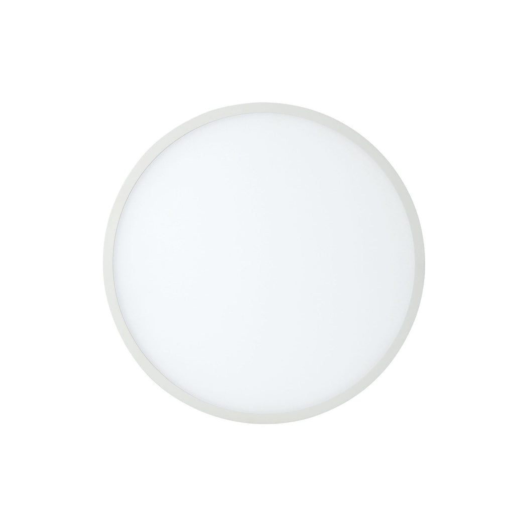 MC0182 Saona 17.5cm Round LED Recessed Ultra Slim Downlight 18W Matt White/Frosted Acrylic