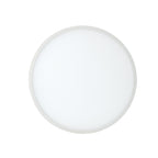 MC0182 Saona 17.5cm Round LED Recessed Ultra Slim Downlight 18W Matt White/Frosted Acrylic