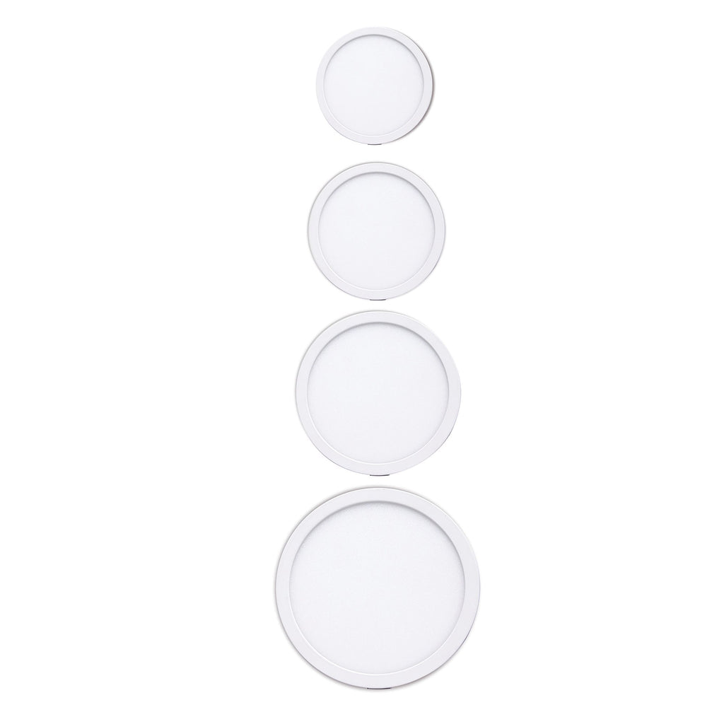 MC0180 Saona 9cm Round LED Recessed Ultra Slim Downlight 6W Matt White/Frosted Acrylic