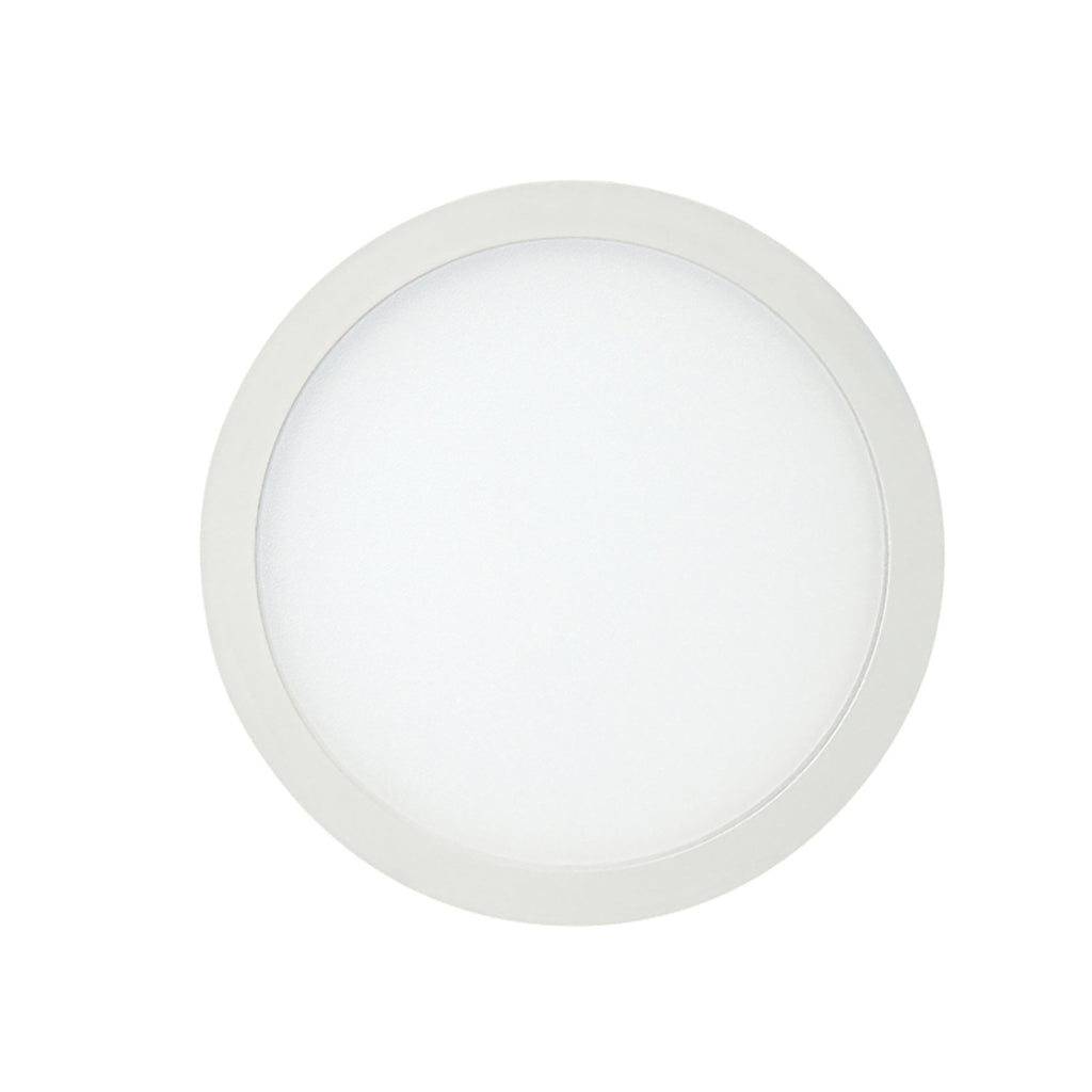MC0180 Saona 9cm Round LED Recessed Ultra Slim Downlight 6W Matt White/Frosted Acrylic