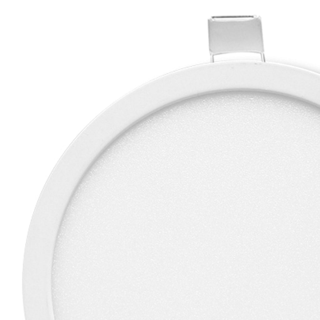 MC0180 Saona 9cm Round LED Recessed Ultra Slim Downlight 6W Matt White/Frosted Acrylic
