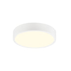 M6620 Saona 12cm Round LED Surface Flush Fitting 8W Matt White/Frosted Acrylic