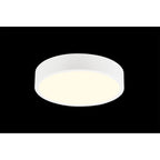 M6620 Saona 12cm Round LED Surface Flush Fitting 8W Matt White/Frosted Acrylic