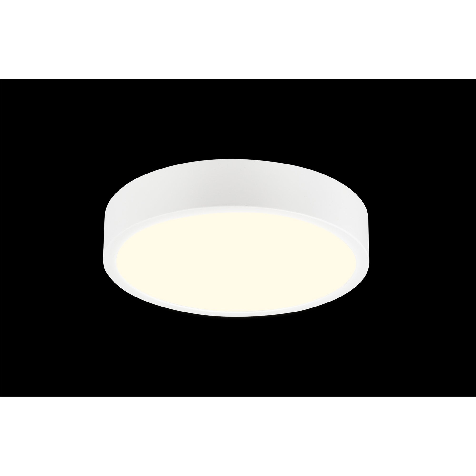 M6620 Saona 12cm Round LED Surface Flush Fitting 8W Matt White/Frosted Acrylic