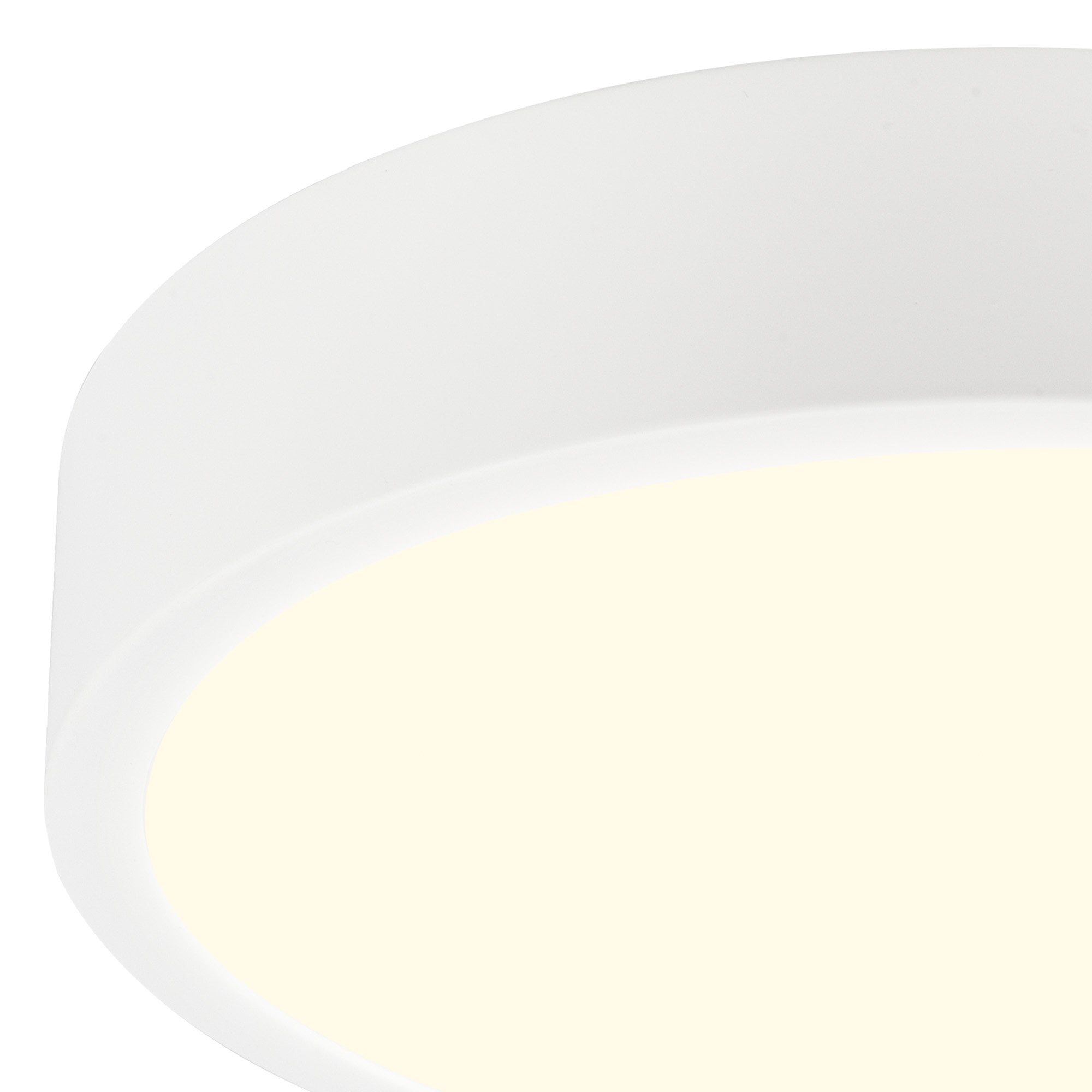 M6620 Saona 12cm Round LED Surface Flush Fitting 8W Matt White/Frosted Acrylic