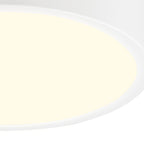 M6620 Saona 12cm Round LED Surface Flush Fitting 8W Matt White/Frosted Acrylic