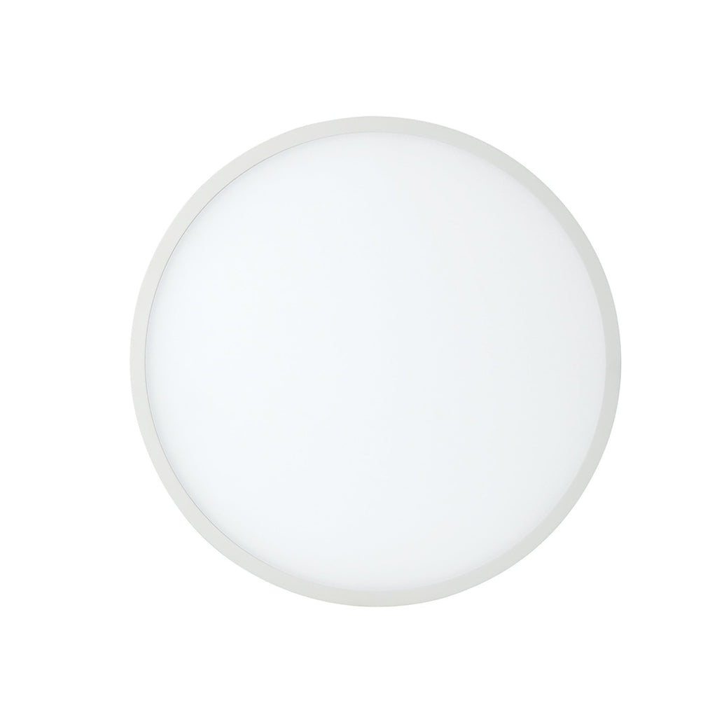 MC0183 Saona 22.5cm Round LED Recessed Ultra Slim Downlight 24W Matt White/Frosted Acrylic