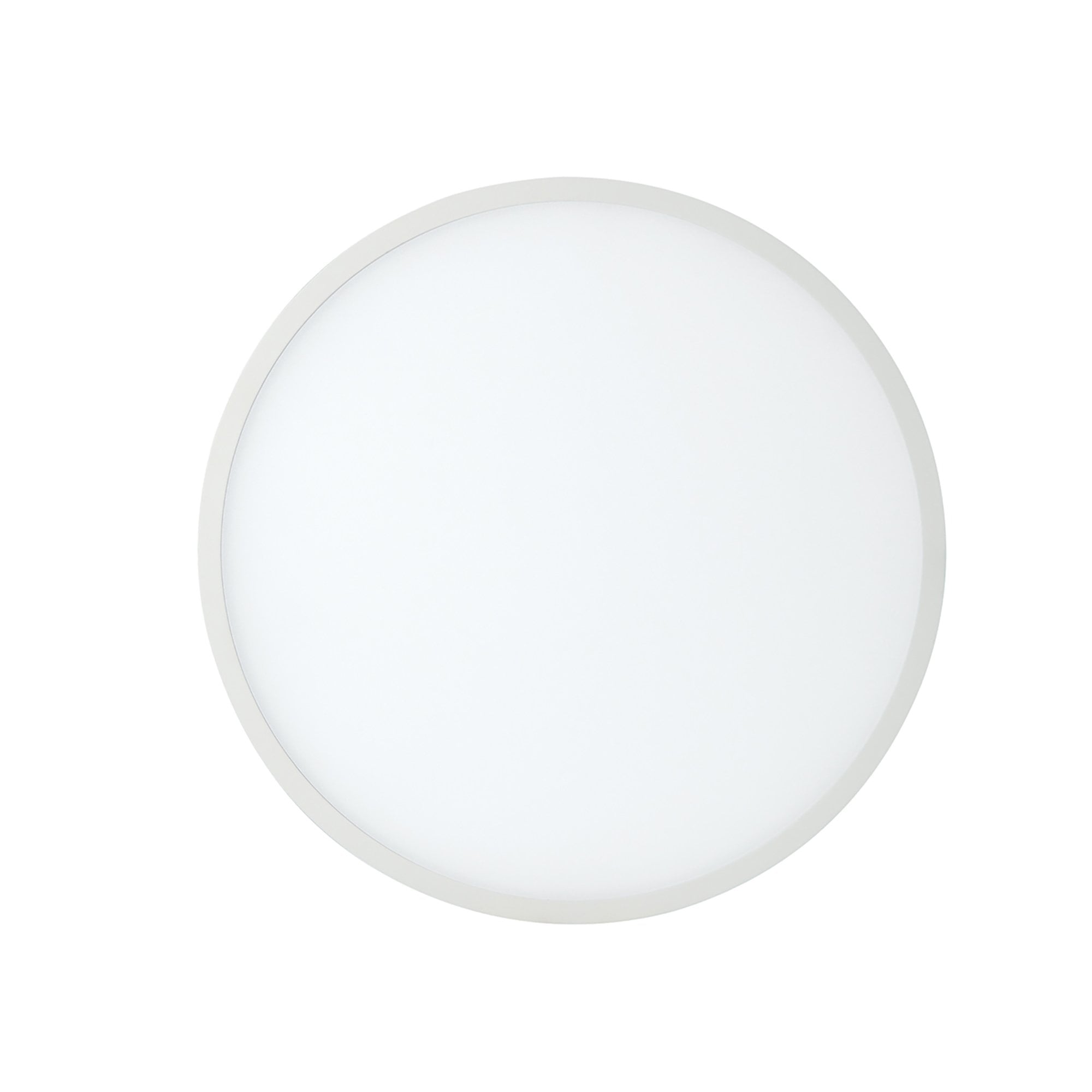 MC0183 Saona 22.5cm Round LED Recessed Ultra Slim Downlight 24W Matt White/Frosted Acrylic