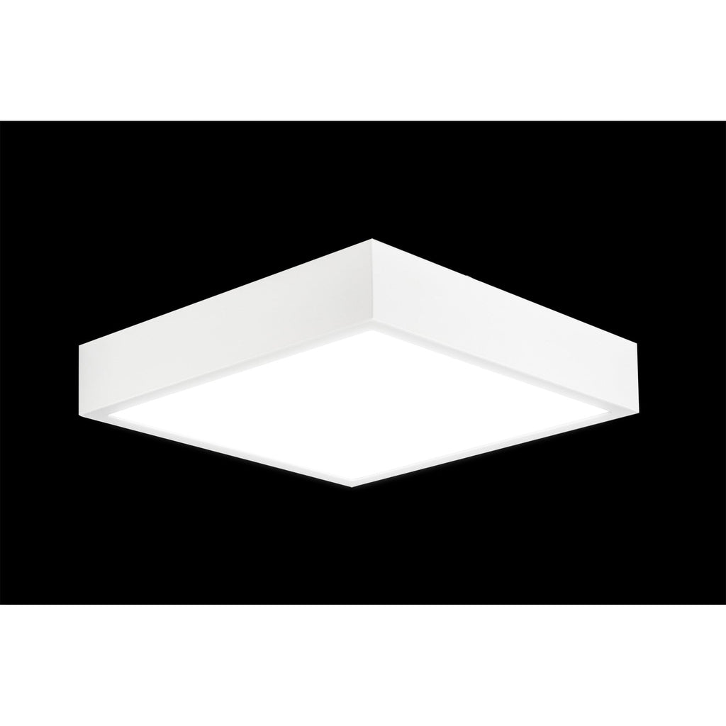 M6631 Saona 17cm Square LED Surface Flush Fitting 14W Matt White/Frosted Acrylic